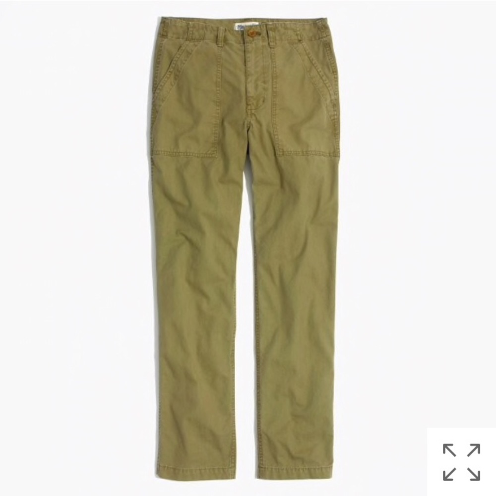 Madewell Ollie Green Chino Pants 30